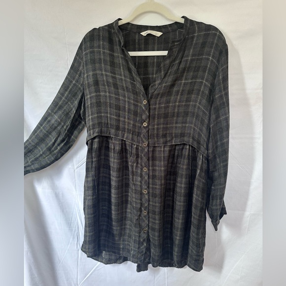 Zara plaid Tunic top/mini dress - Picture 3 of 8